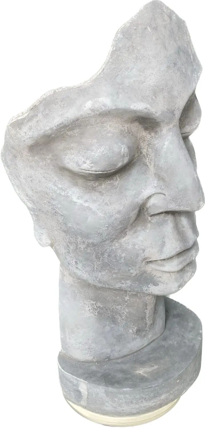 Product image 10 of the product “Aras - Face looking to the right, 90 cm H | cast stone ”
